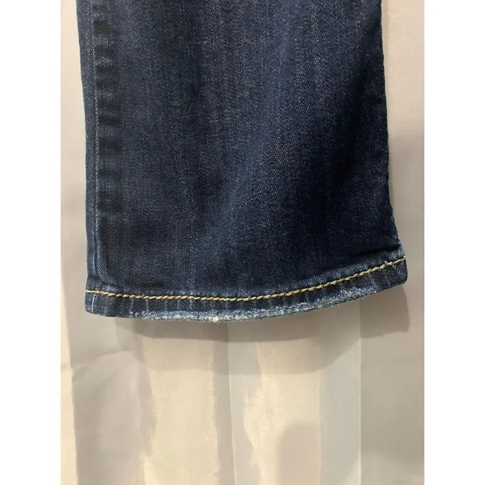 Silver Natsuki Women's Size 28/31 Dark Wash Causal Distressed Bootcut Jeans